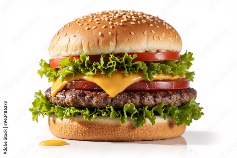 hamburger on a white background hamburger on a white background