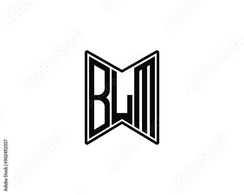 BLM Logo design vector template. BLM