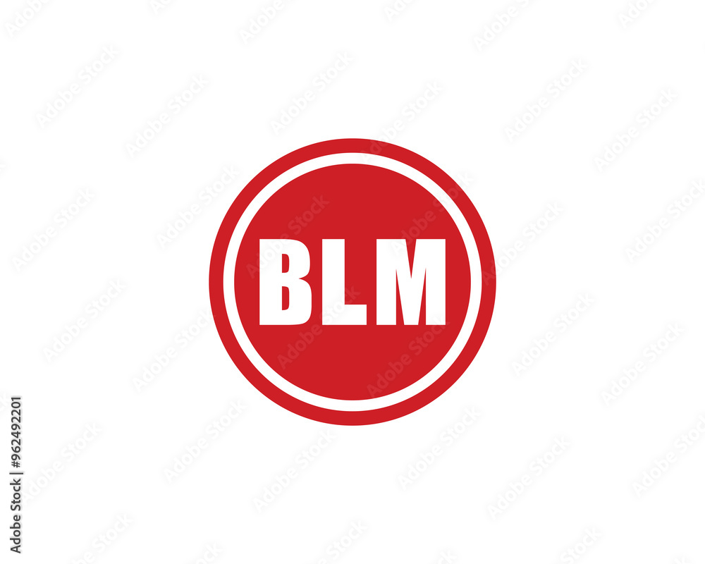 BLM Logo design vector template. BLM BLM Logo design vector template. BLM