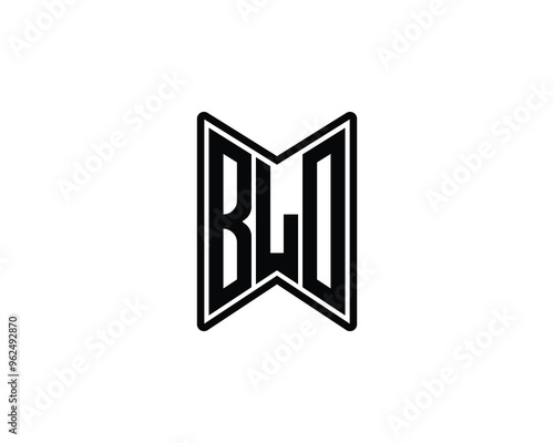 Free Download BLO logo design vector template. BLO - GFXLoad