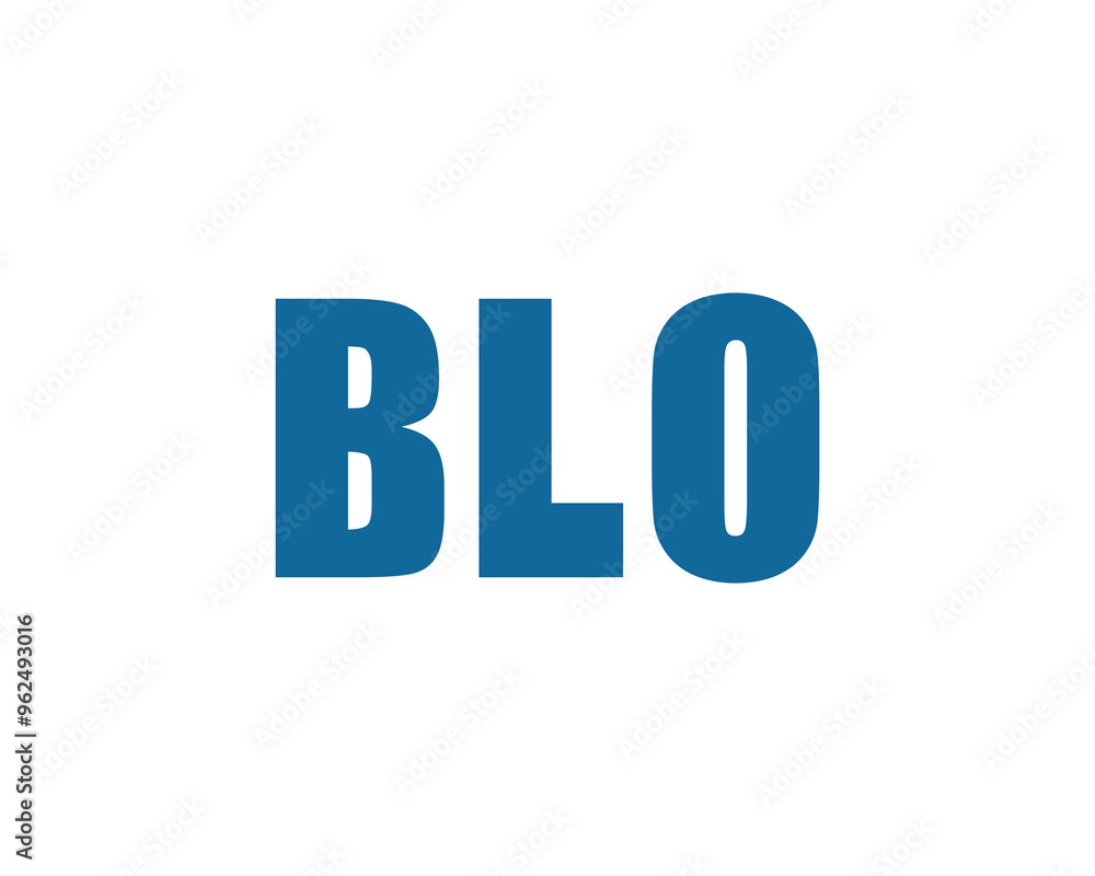 BLO logo design vector template. BLO BLO logo design vector template. BLO