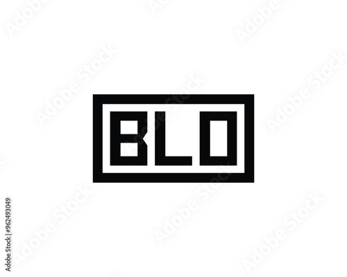 BLO logo design vector template. BLO