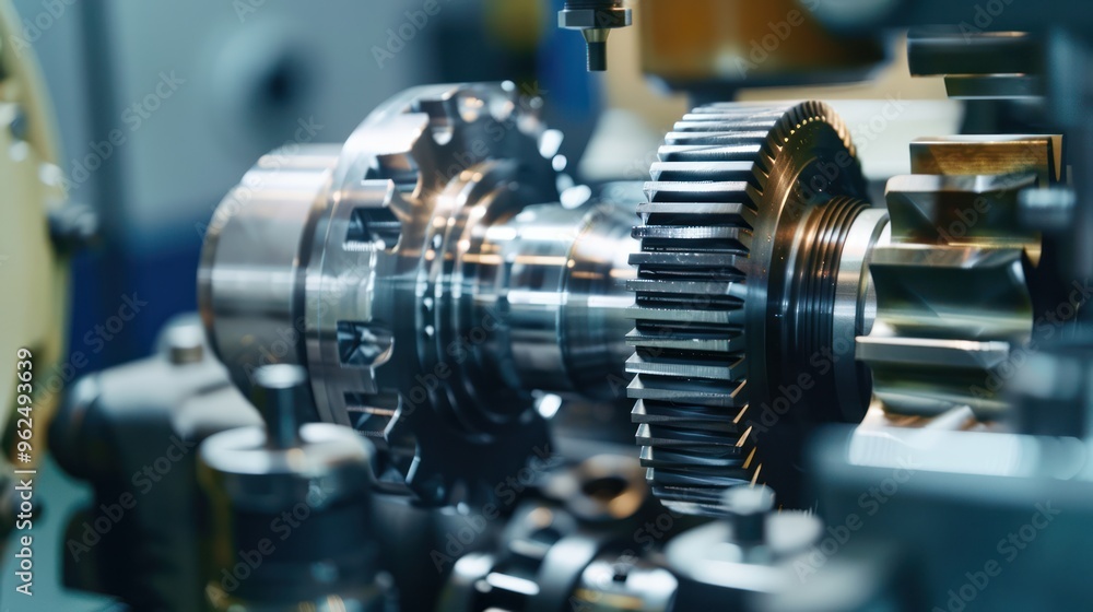 Close-up of a Gear Machine Close-up of a Gear Machine