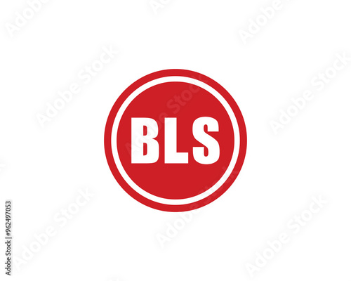 BLS Logo design vector template. BLS