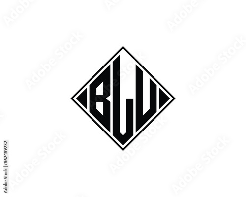 Free Download BLU logo design vector template. BLU - GFXLoad