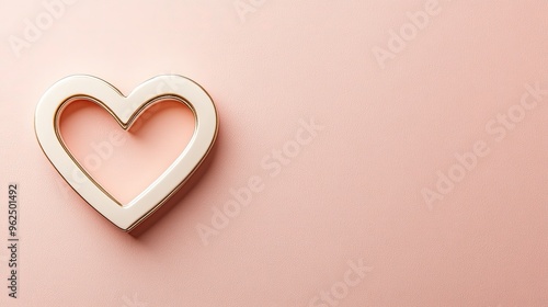 Minimalist Heart Decoration on background