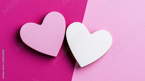 Minimalist Heart Decoration on background