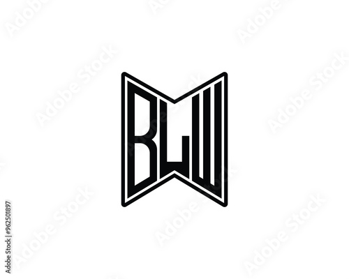 BLW logo design vector template. BLW