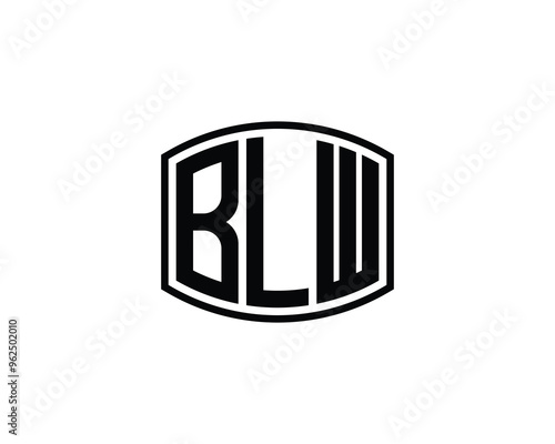 BLW logo design vector template. BLW