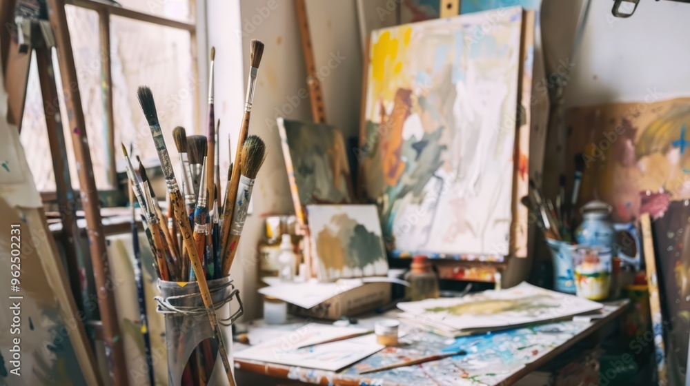 Artist's Studio, A Place of Creativity Artist's Studio, A Place of Creativity
