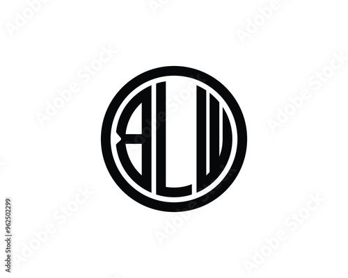 BLW logo design vector template. BLW
