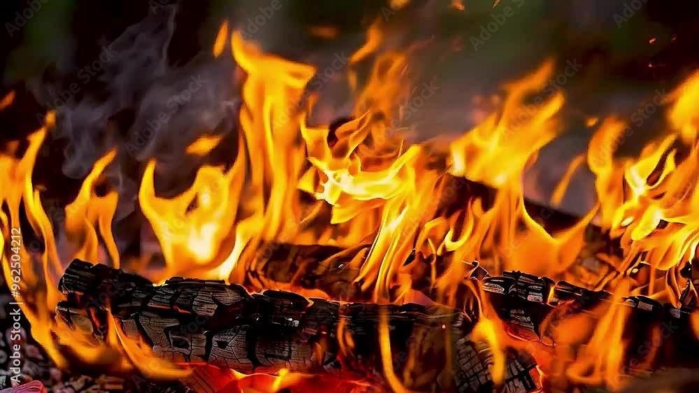 a fire burning a fire burning