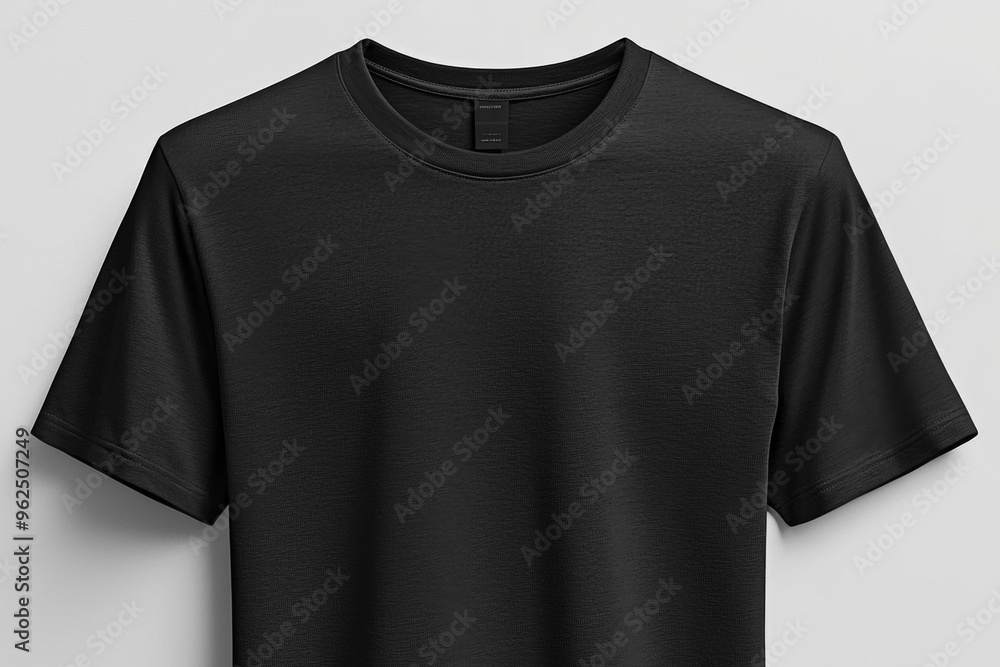Black Tshirt Mockup Front and Back Isolated created with Generative AI Black Tshirt Mockup Front and Back Isolated created with Generative AI