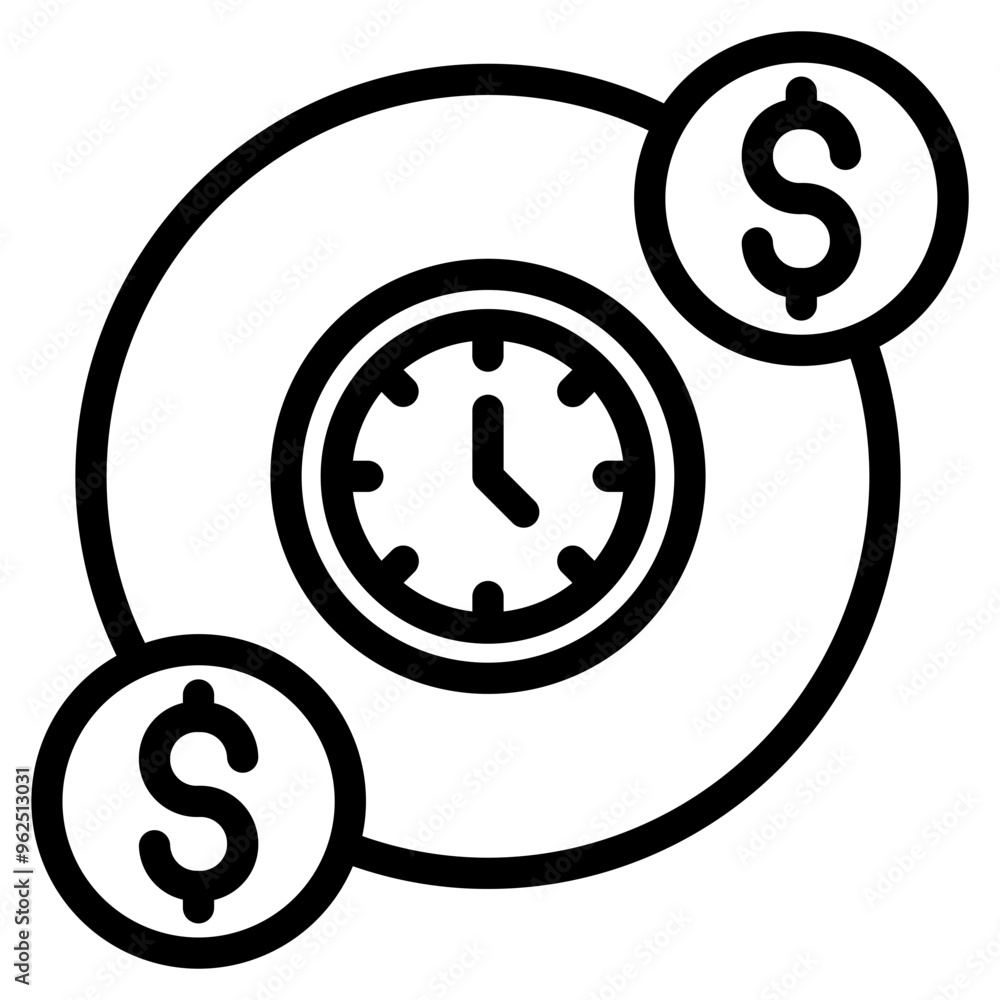 time is money icon time is money icon