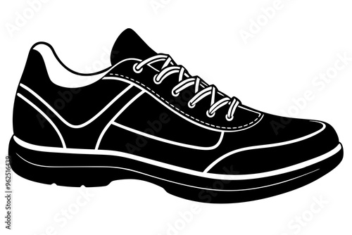 Sports Shoes silhouette vector illustration