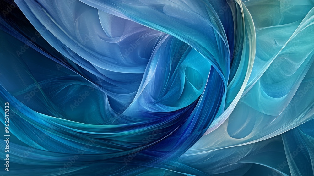 Abstract blue and teal swirls. Abstract blue and teal swirls.