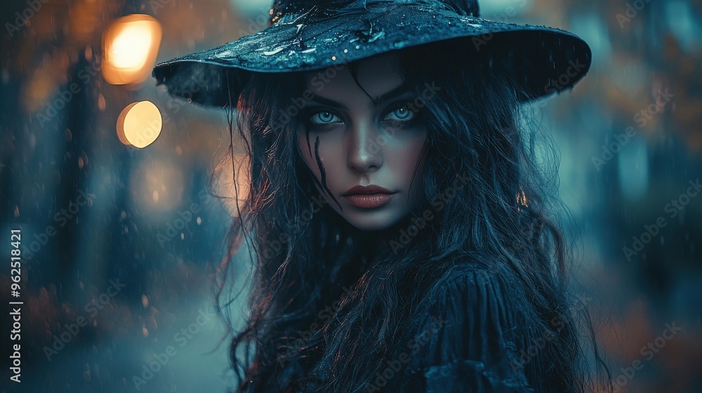 Spellbinding witch costumes in a horror-themed Halloween night setting, surrounded by eerie shadows and a chilling atmosphere Spellbinding witch costumes in a horror-themed Halloween night setting, surrounded by eerie shadows and a chilling atmosphere