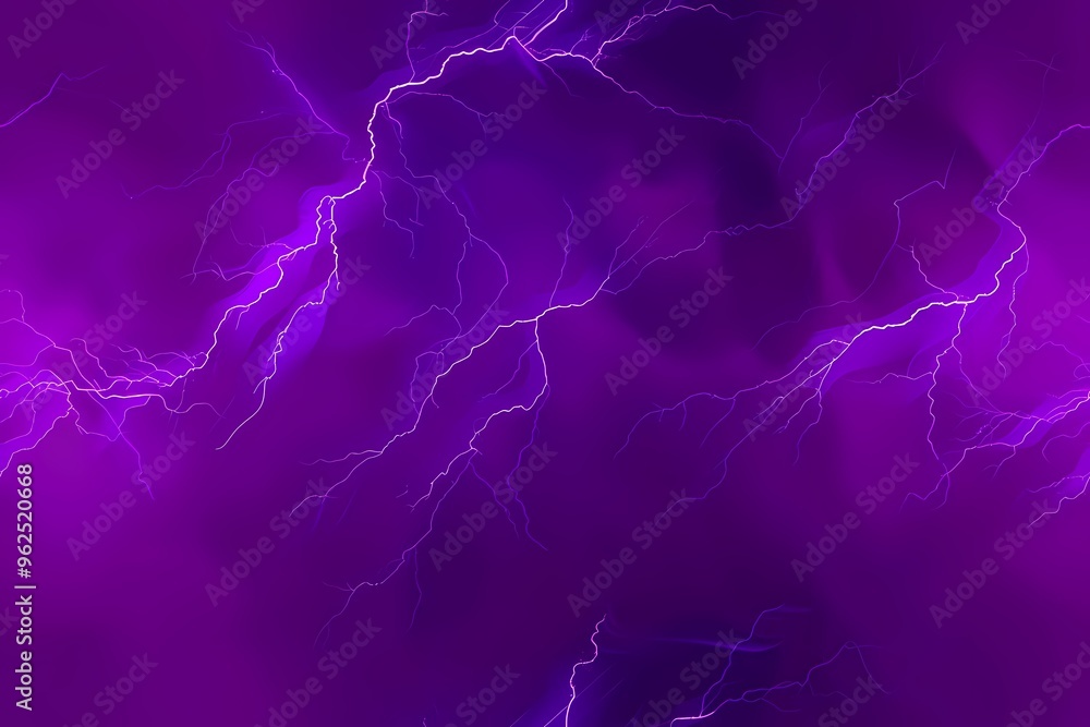 Obraz premium Purple Lightning Sky