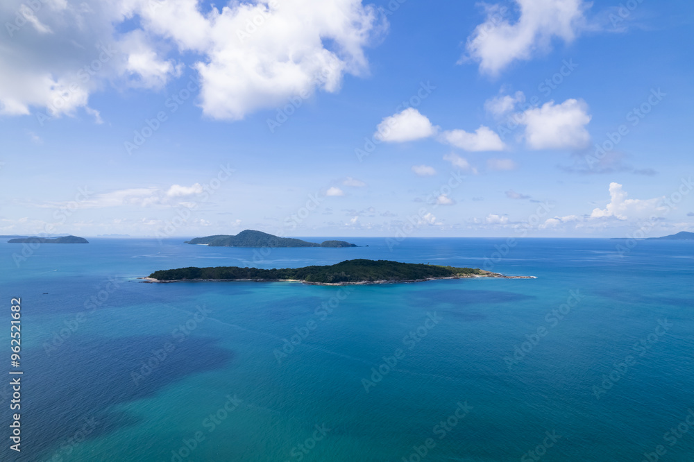 High angle view Beautiful Sea in summer high season at Phuket island Thailand High angle view Beautiful Sea in summer high season at Phuket island Thailand