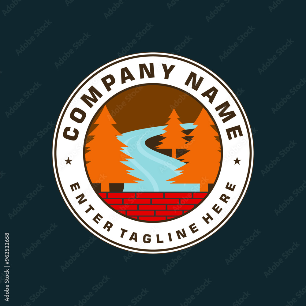 river and tree logo design vector,outdoor logo design,camping logo,nature design,travel logo river and tree logo design vector,outdoor logo design,camping logo,nature design,travel logo