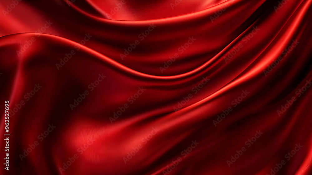 Abstract Red Fabric Draped Smoothly and Elegantly Creating a Luxurious Background with Soft Waves and Shadows Abstract Red Fabric Draped Smoothly and Elegantly Creating a Luxurious Background with Soft Waves and Shadows