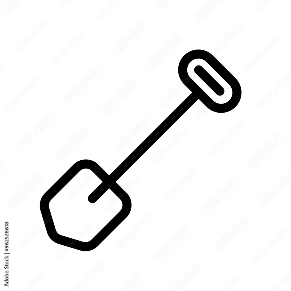 shovel, labor and constructions line icon set vector shovel, labor and constructions line icon set vector