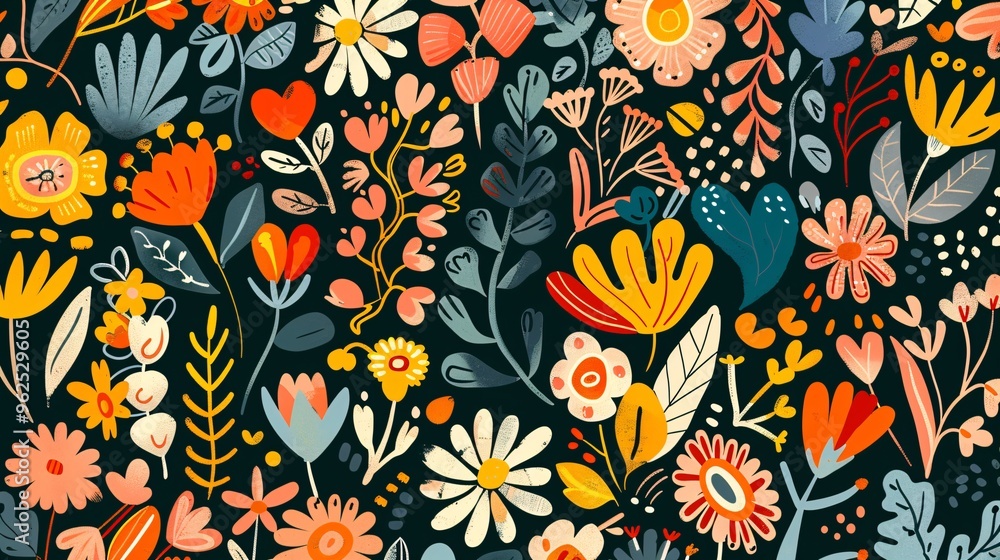151. Vector set of botanical doodle backgrounds, featuring abstract shapes of flowers and leaves in a playful design, ideal for print, wallpaper, clipart, and home decoration 151. Vector set of botanical doodle backgrounds, featuring abstract shapes of flowers and leaves in a playful design, ideal for print, wallpaper, clipart, and home decoration