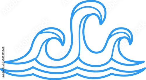 Wave Simple Line Icon