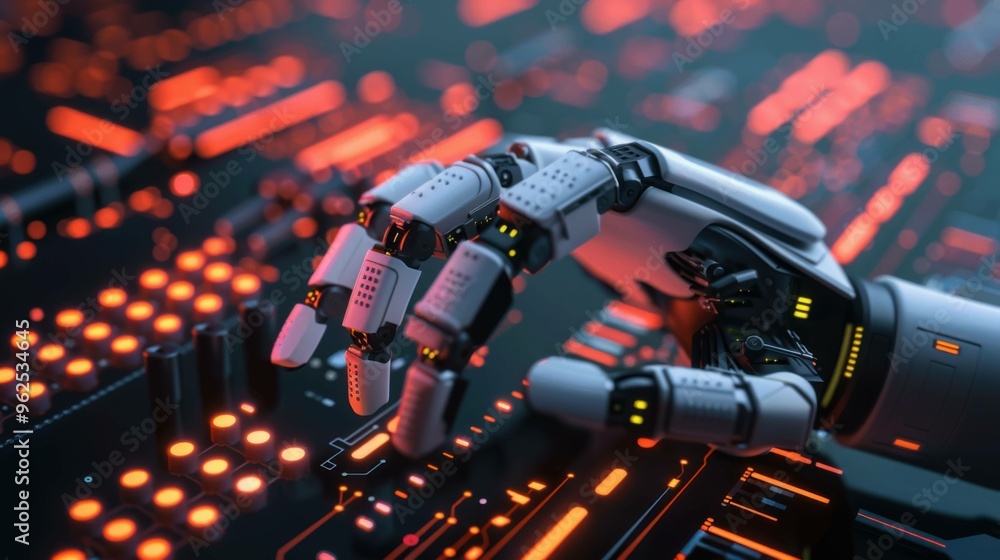A 3D illustration of a machine learning process highlighting artificial intelligence, deep data mining, and machine learning as integral parts of modern computer technology. A 3D illustration of a machine learning process highlighting artificial intelligence, deep data mining, and machine learning as integral parts of modern computer technology.