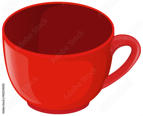 Red Ceramic Coffee Cup