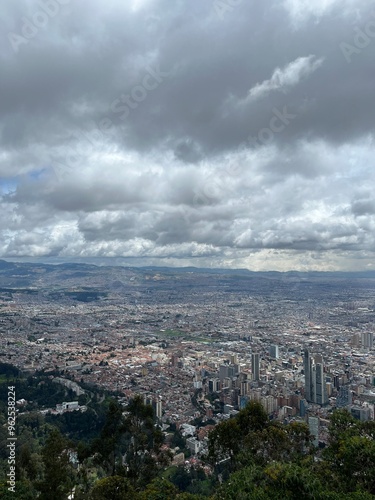 clouds over city