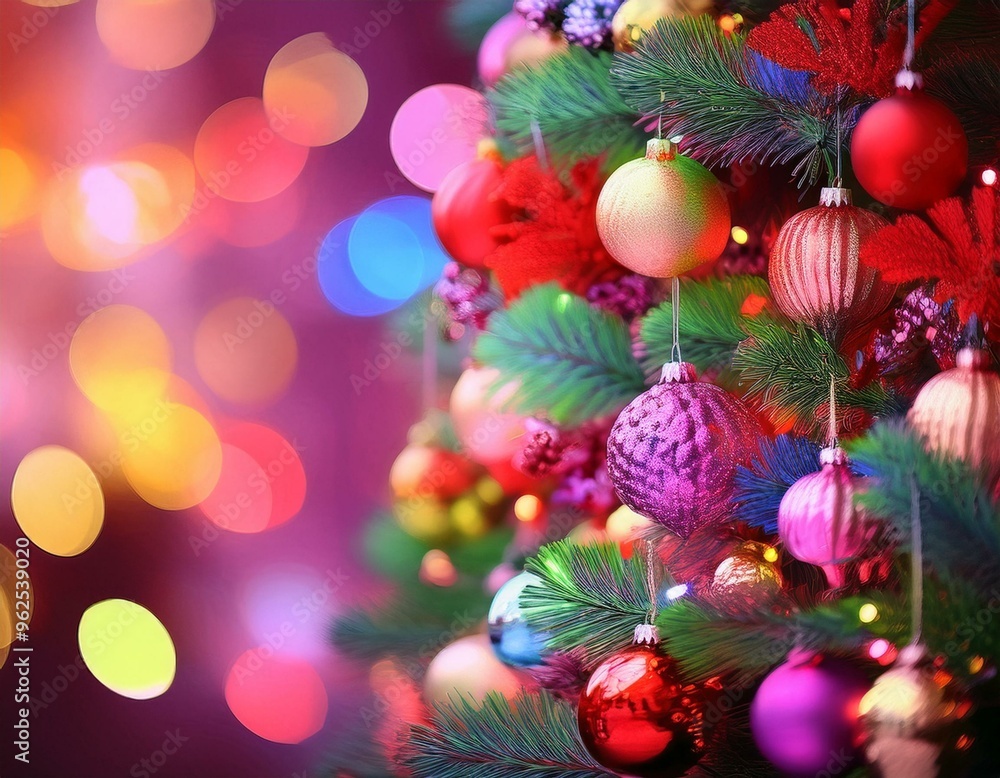 Fototapeta premium christmas tree decoration