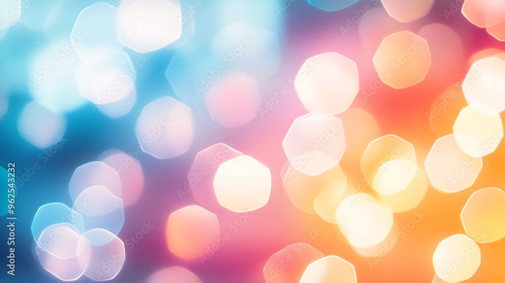 Colorful bokeh effects creating a vibrant and lively abstract background for creative projects Colorful bokeh effects creating a vibrant and lively abstract background for creative projects
