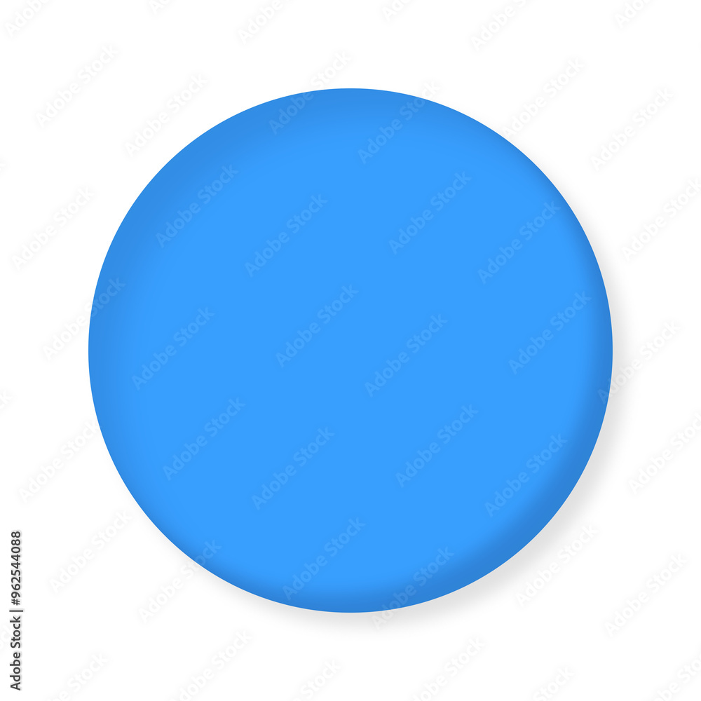 3d blue circle button with transparent background 3d blue circle button with transparent background