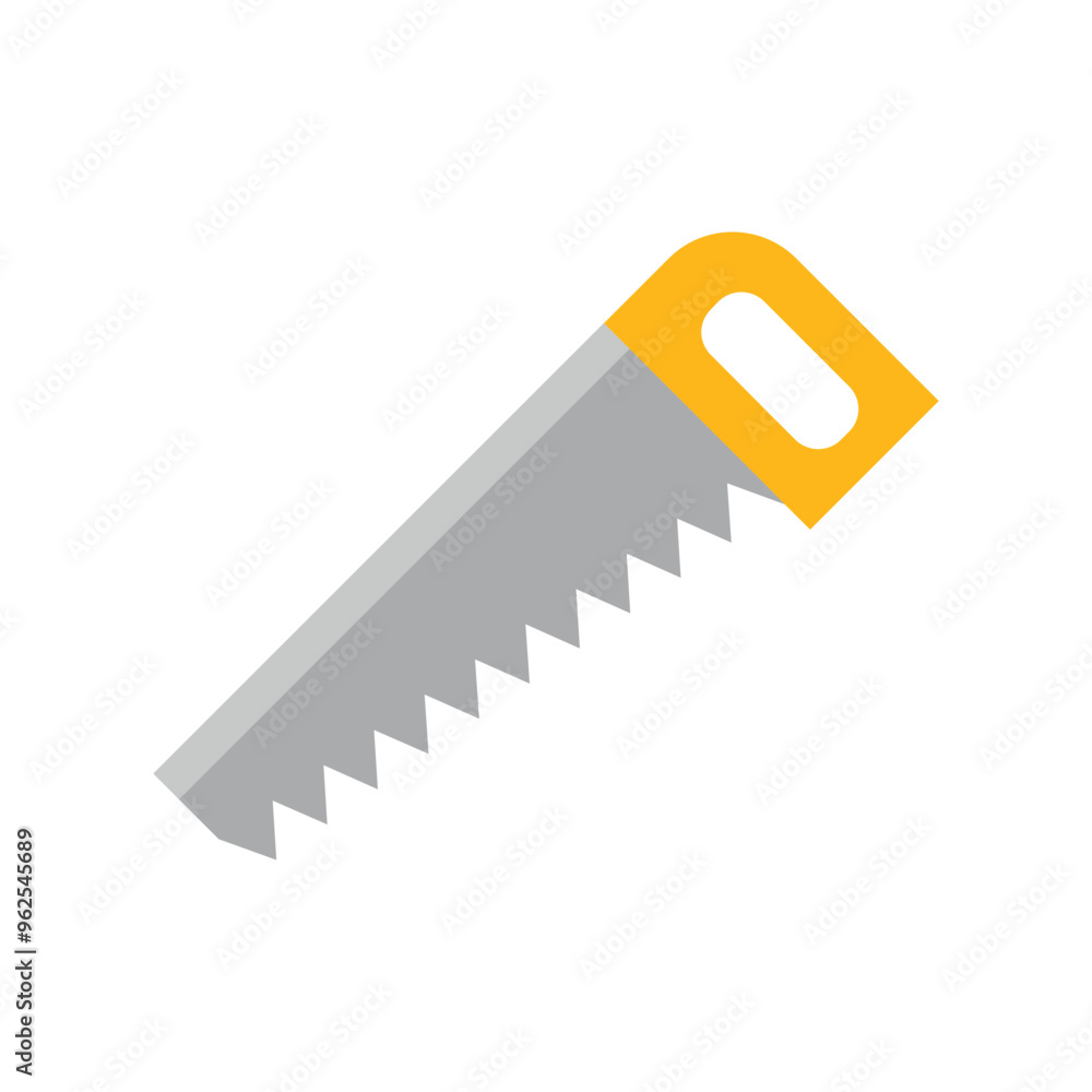 saw, labor and constructions Flat icon set