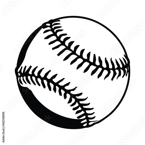 Baseball silhouette vector 