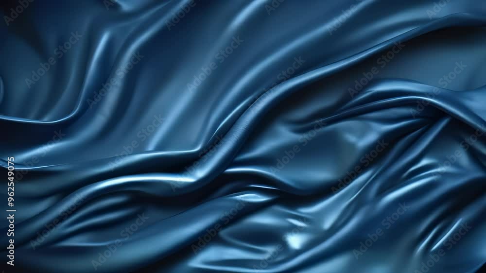 Blue Silk Fabric Texture Background Blue Silk Fabric Texture Background