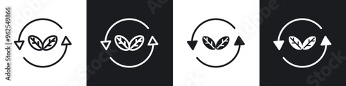Alternative energy line icon vector illustration set.
