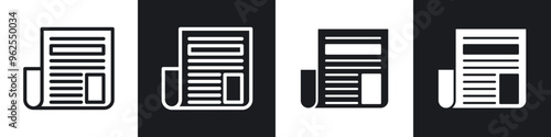 News line icon vector illustration set.