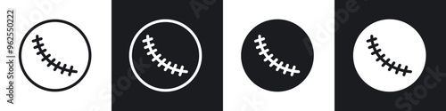 Scar line icon vector illustration set.