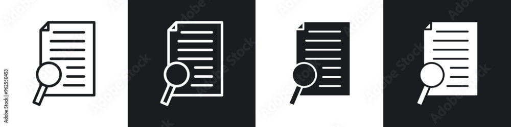 Case studies line icon vector illustration set. Case studies line icon vector illustration set.