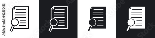 Case studies line icon vector illustration set.