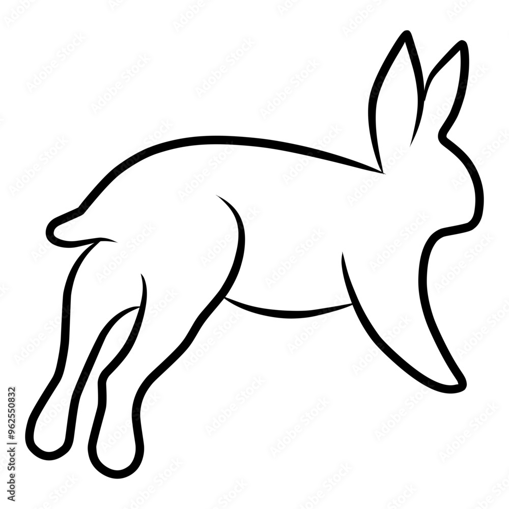 Fototapeta premium Rabbit Icon Vector 