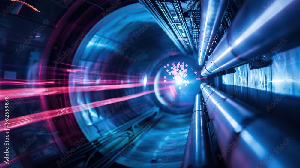 Abstract View of a Futuristic Tunnel Abstract View of a Futuristic Tunnel