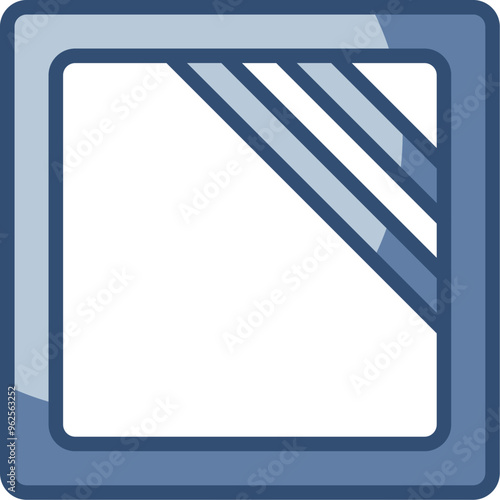 dry cleaning vector icon, laundry symbol. transparent background. replaceable blue color design