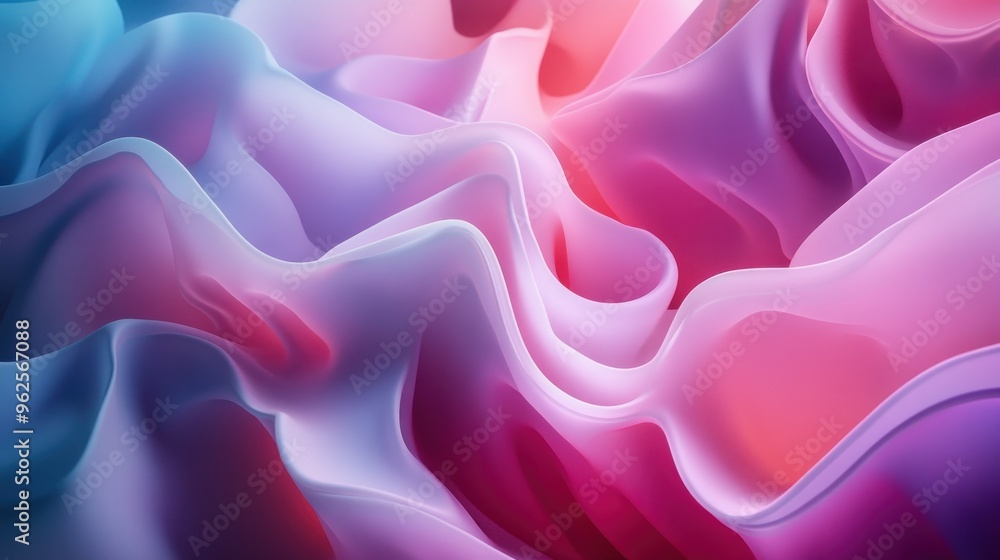 Fototapeta premium Abstract Swirling Pattern of Pink and Blue Hues