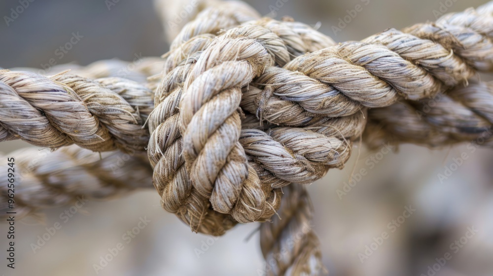 Close-up of a Rope Knot Close-up of a Rope Knot
