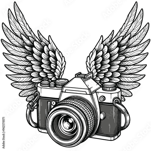 Camera with Wings3.eps