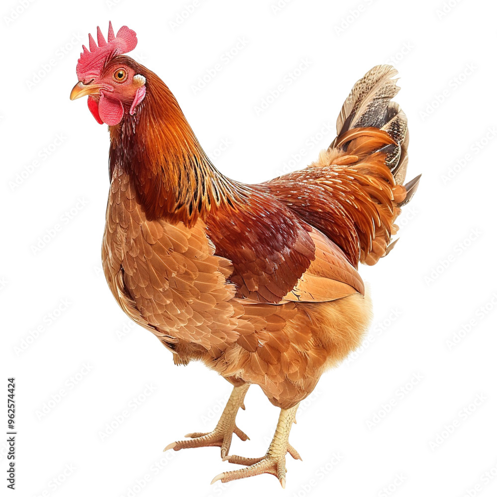 Fototapeta premium rooster isolated on white