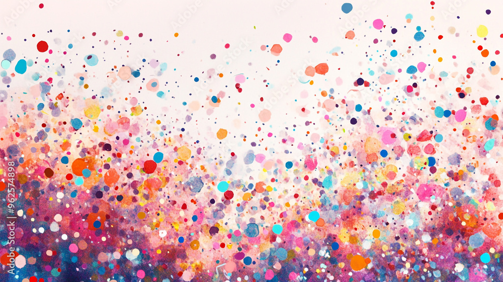 Vibrant circles form a joyful, contemporary abstract illustration Vibrant circles form a joyful, contemporary abstract illustration
